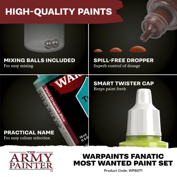 Army Painter Warpaints Fanatic - Most Wanted Paint Set For Discount