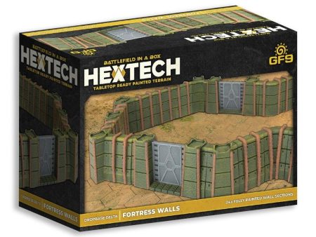 Hextech Terrain – Dropbase Delta Fortress Walls (26) - Pre-Order For Discount