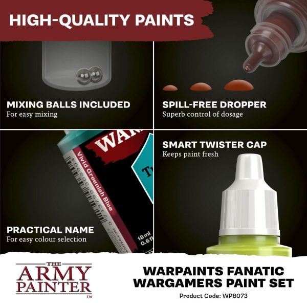 The Army Painter Warpaints Fanatic: Wargamers Paint Set Sale