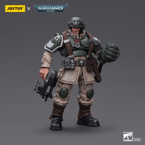 Warhammer Collectibles: 1 18 Scale Astra Militarum Cadian Command Squad Veteran Sergeant with P Fist Fashion