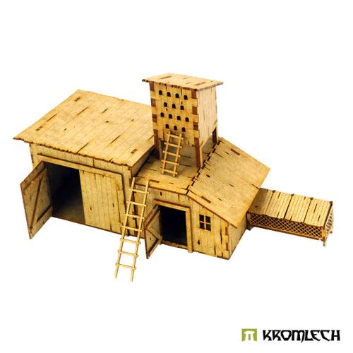 TABLETOP SCENICS Poland 1939 Wooden Shed with Rabbit Cage and Pigeon House Hot on Sale