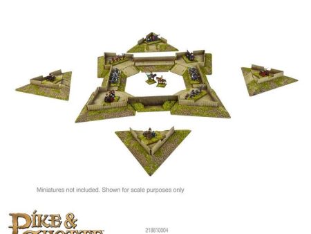 Warlord Games - Epic Battles: Pike & Shotte Star Fort with Ravelins Scenery Pack on Sale