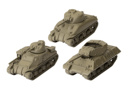 World of Tanks Miniatures Game U.S.A. Tank Platoon (M3 Lee, M4A1 75mm Sherman, M10 Wolverine) Sale