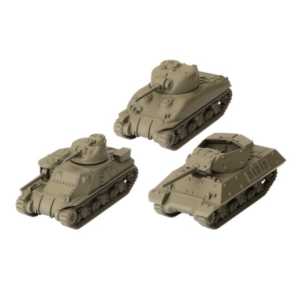 World of Tanks Miniatures Game U.S.A. Tank Platoon (M3 Lee, M4A1 75mm Sherman, M10 Wolverine) Sale