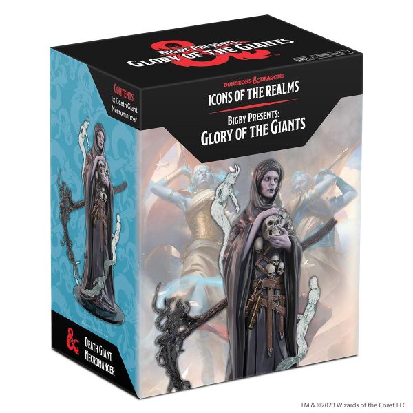 D&D Icons of the Realms Bigby Presents Glory of the Giants Death Giant Necromancer Boxed Miniature on Sale