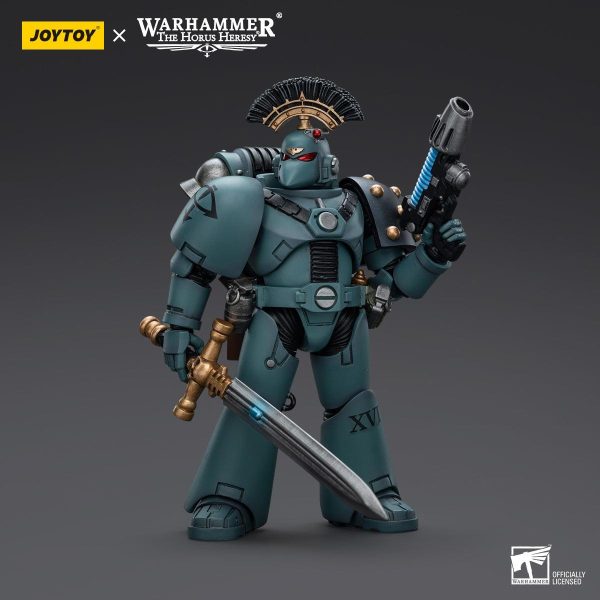 Warhammer Collectibles: 1 18 Scale Sons of Horus MKVI Tactical Squad Sergeant with Power Sword Online Hot Sale