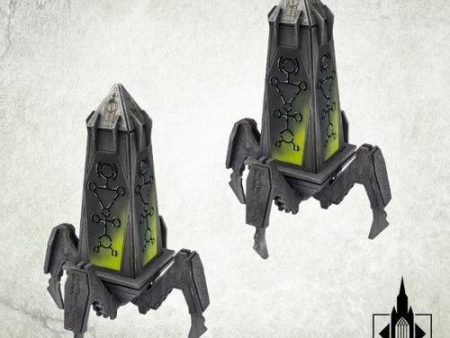 TABLETOP SCENICS Nekropolis: Immortal City - Scarab Obelisks (2) Fashion