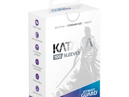 Ultimate Guard Katana Standard Size Sleeves White (100) For Sale