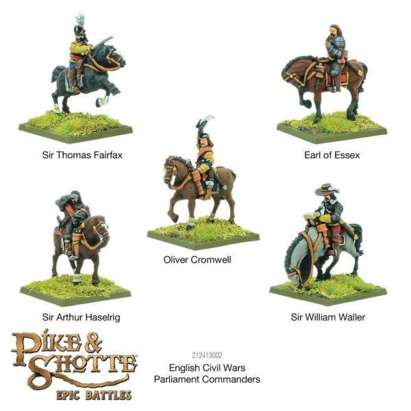 Warlord Games - Epic Battles: Pike & Shotte English Civil Wars Parliament Commanders Cheap