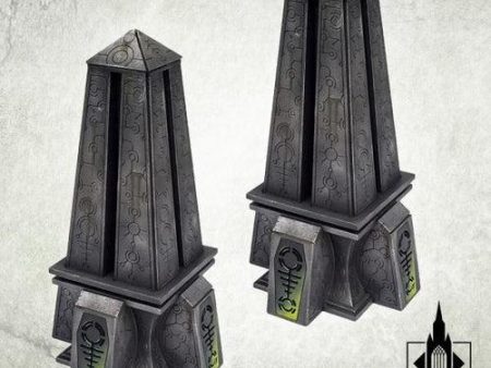 TABLETOP SCENICS Nekropolis: Immortal City - Royal Obelisks (2) Discount