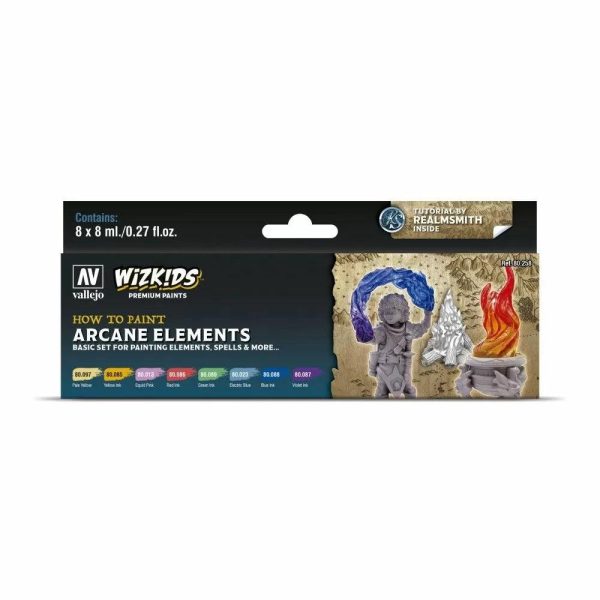 Wizkids Premium Paint Set by Vallejo: Arcane Elements on Sale