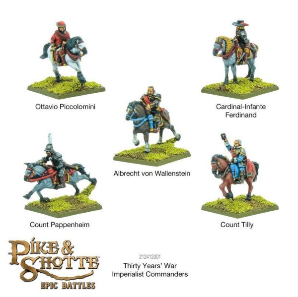 Warlord Games - Epic Battles: Pike & Shotte Thirty Years War Imperialist Commanders For Sale