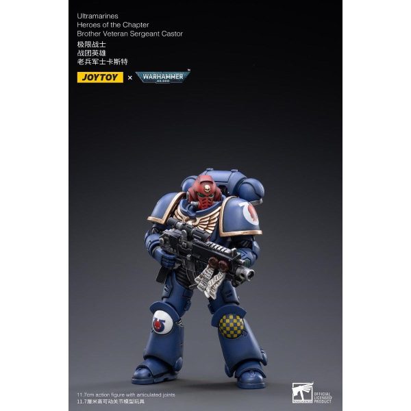 Warhammer Collectibles: 1 18 Scale Ultramarines Brother Veteran Sergeant Castor For Cheap