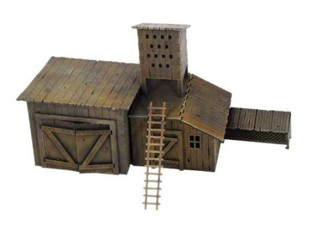 TABLETOP SCENICS Poland 1939 Wooden Shed with Rabbit Cage and Pigeon House Hot on Sale