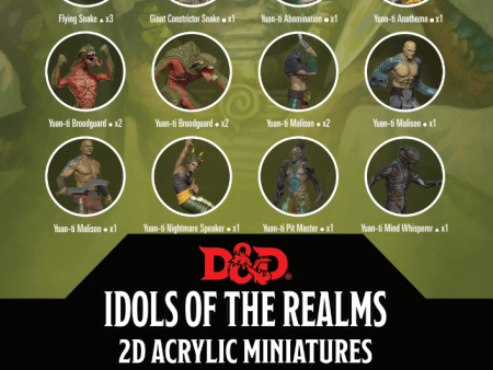 D&D Idols of the Realms Scales & Tails Snake Den 2D Set Fashion