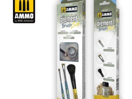 AMMO by Mig 7610 Pigment Brushes Set Online now