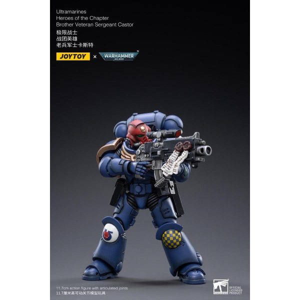 Warhammer Collectibles: 1 18 Scale Ultramarines Brother Veteran Sergeant Castor For Cheap