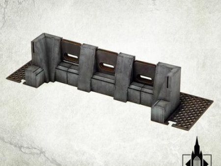 TABLETOP SCENICS Imperial Defense Line: 90° Inner Wall Supply