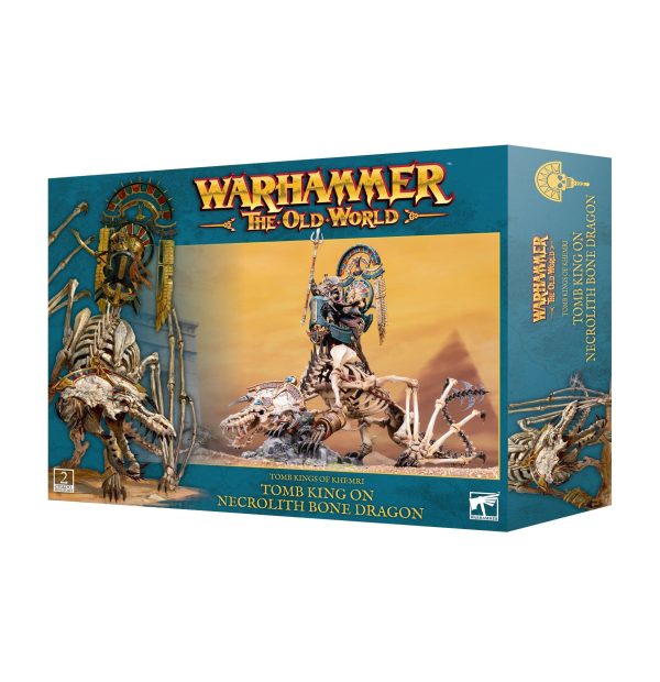 Tomb Kings of Khemri: Tomb King on Necrolith Bone Dragon For Discount