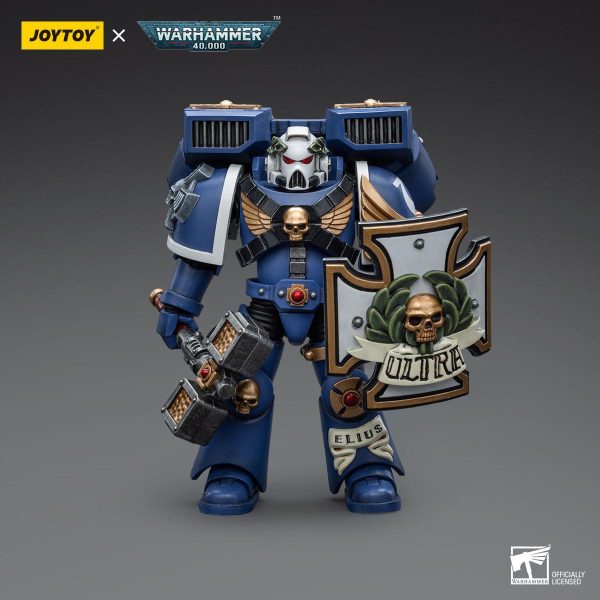 Warhammer Collectibles: 1 18 Scale Ultramarines Vanguard Veteran with Thunder Hammer, Storm Shield Cheap